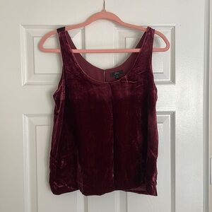 J Crew Velvet Top